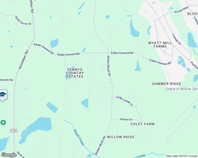 map of restaurants, bars, coffee shops, grocery stores, and more near 2001 Jackpot Lane in Wake County
