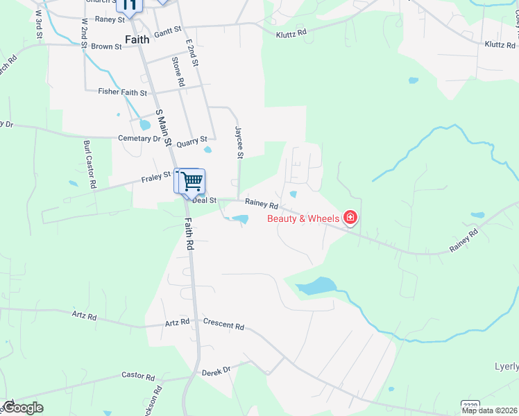 map of restaurants, bars, coffee shops, grocery stores, and more near 345 Rainey Road in Salisbury