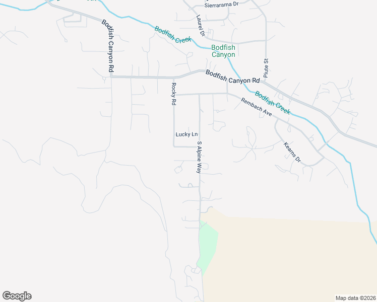 map of restaurants, bars, coffee shops, grocery stores, and more near 225 Rocky Road in Bodfish