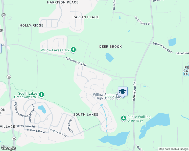 map of restaurants, bars, coffee shops, grocery stores, and more near in Fuquay-Varina
