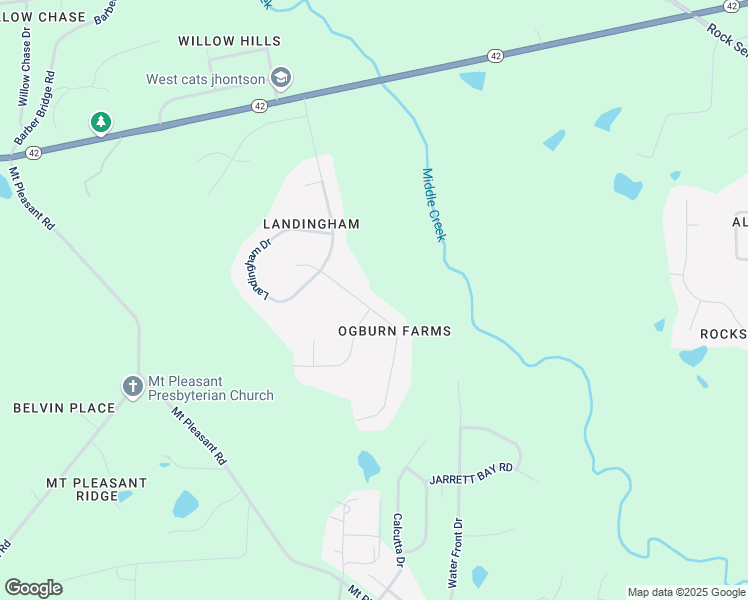 map of restaurants, bars, coffee shops, grocery stores, and more near 2900 Lautenberg Lane in Wake County