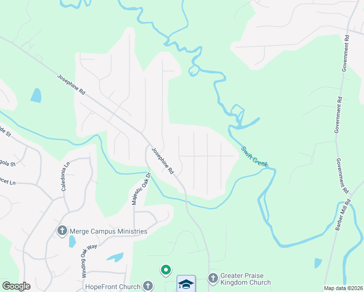 map of restaurants, bars, coffee shops, grocery stores, and more near 138 Moonlight Drive in Garner