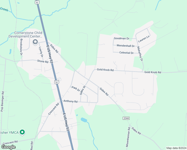 map of restaurants, bars, coffee shops, grocery stores, and more near 375 Gold Knob Road in Salisbury