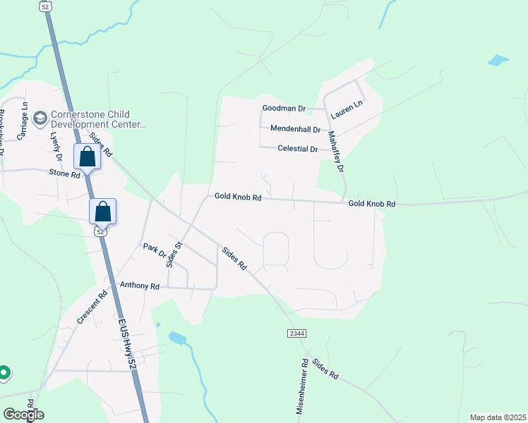 map of restaurants, bars, coffee shops, grocery stores, and more near 585 Gold Knob Road in Salisbury