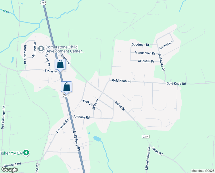map of restaurants, bars, coffee shops, grocery stores, and more near 375 Gold Knob Road in Salisbury