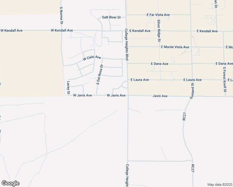 map of restaurants, bars, coffee shops, grocery stores, and more near 134 West Javis Avenue in Ridgecrest