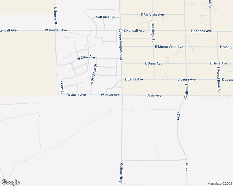 map of restaurants, bars, coffee shops, grocery stores, and more near 110 West Javis Avenue in Ridgecrest
