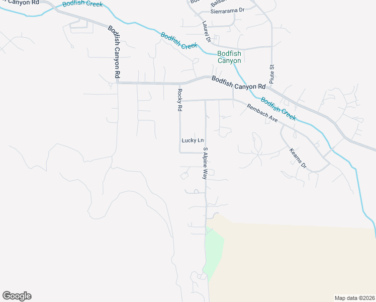 map of restaurants, bars, coffee shops, grocery stores, and more near 342 Rocky Road in Bodfish