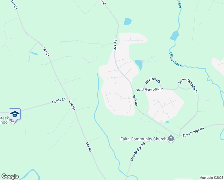 map of restaurants, bars, coffee shops, grocery stores, and more near 206 Bee Lane in Clayton