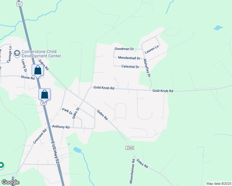 map of restaurants, bars, coffee shops, grocery stores, and more near 585 Gold Knob Road in Salisbury