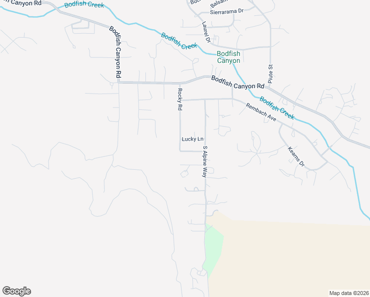 map of restaurants, bars, coffee shops, grocery stores, and more near 339 Rocky Road in Bodfish