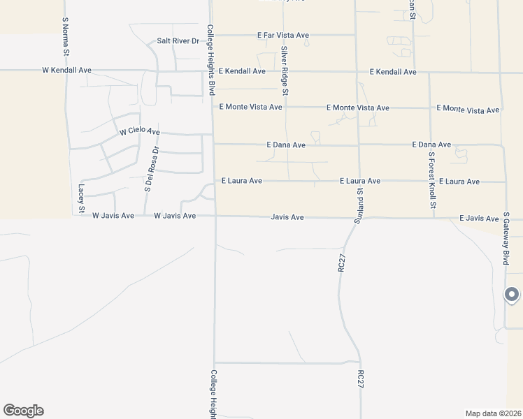 map of restaurants, bars, coffee shops, grocery stores, and more near 234-344 Javis Avenue in Ridgecrest