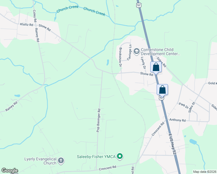 map of restaurants, bars, coffee shops, grocery stores, and more near 7155 Pop Basinger Road in Salisbury