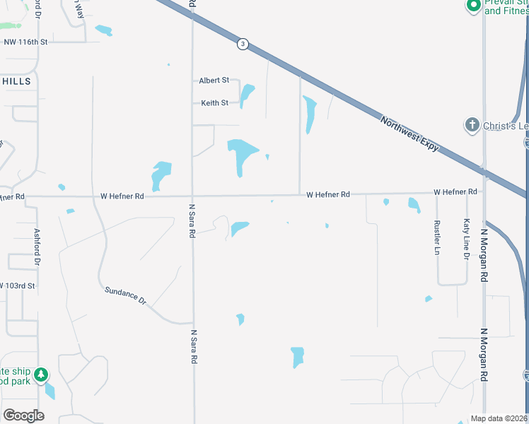 map of restaurants, bars, coffee shops, grocery stores, and more near 10500 West Hefner Road in Yukon