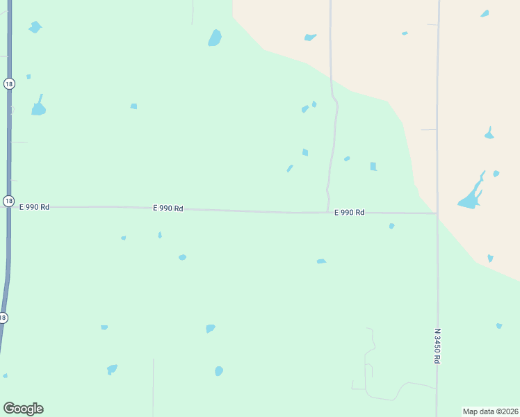 map of restaurants, bars, coffee shops, grocery stores, and more near 344496 East 990 Road in Chandler