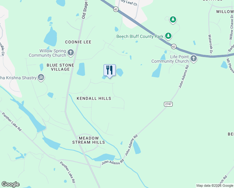 map of restaurants, bars, coffee shops, grocery stores, and more near 7208 Trevorwood Drive in Wake County