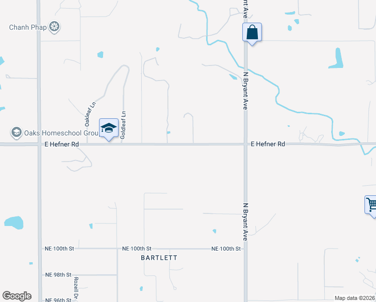 map of restaurants, bars, coffee shops, grocery stores, and more near 2800 East Hefner Road in Oklahoma City