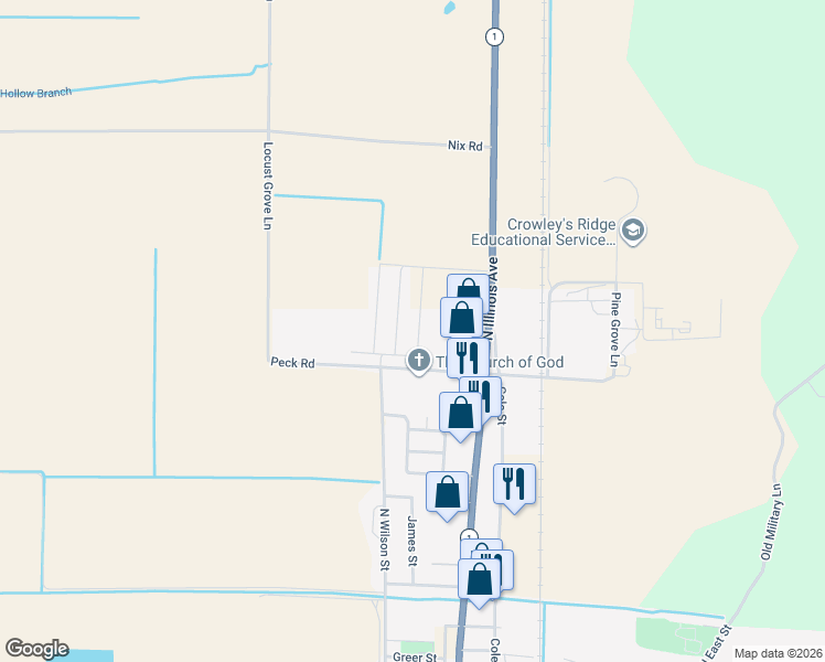 map of restaurants, bars, coffee shops, grocery stores, and more near 1405 David Drive in Harrisburg