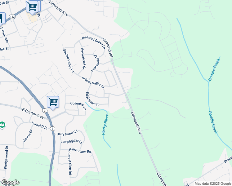 map of restaurants, bars, coffee shops, grocery stores, and more near 173 Morning Sun Drive in Mooresville
