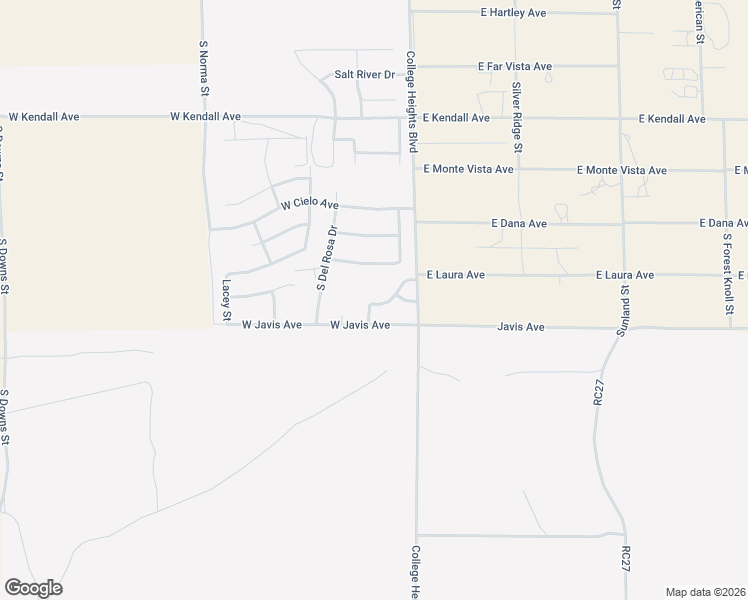 map of restaurants, bars, coffee shops, grocery stores, and more near 116 Brianna Street in Ridgecrest