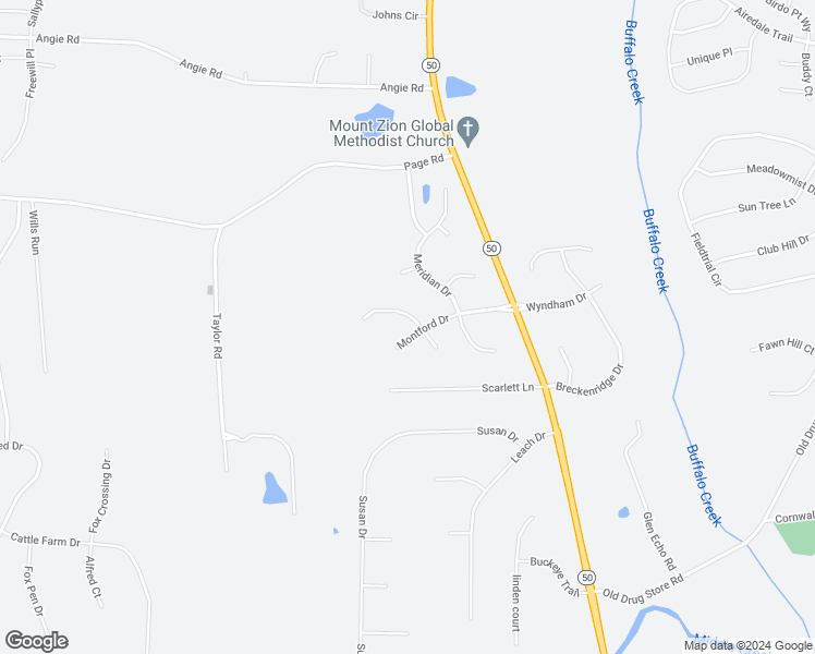 map of restaurants, bars, coffee shops, grocery stores, and more near 39 Barringer Drive in Garner