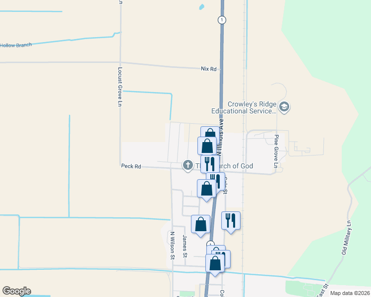 map of restaurants, bars, coffee shops, grocery stores, and more near 1405 David Drive in Harrisburg