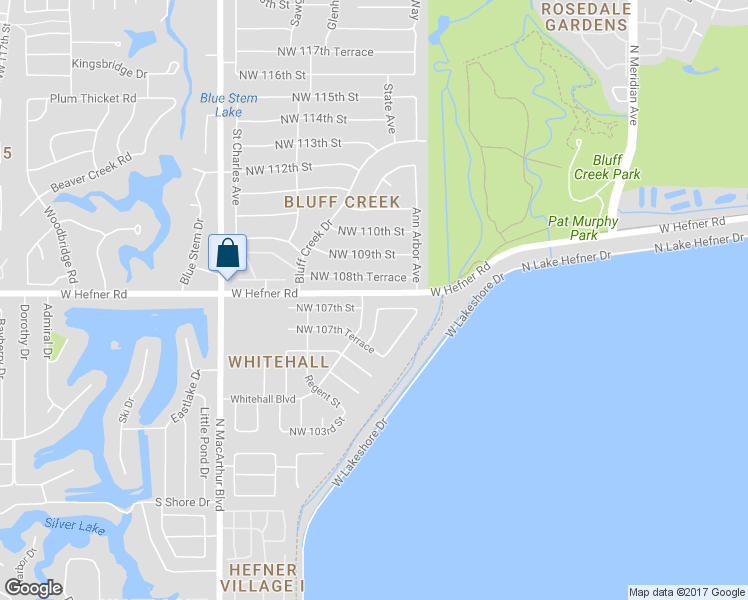 map of restaurants, bars, coffee shops, grocery stores, and more near 5425 Northwest 107th Street in Oklahoma City