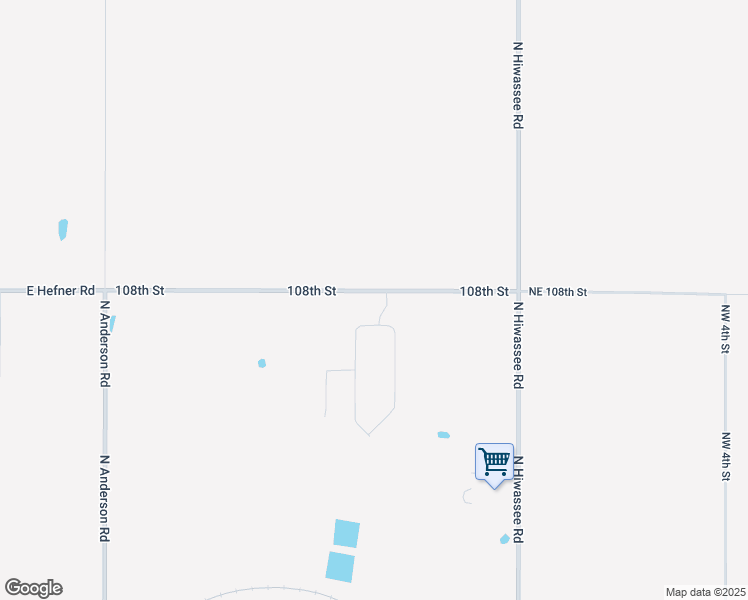 map of restaurants, bars, coffee shops, grocery stores, and more near 12630 East Hefner Road in Jones