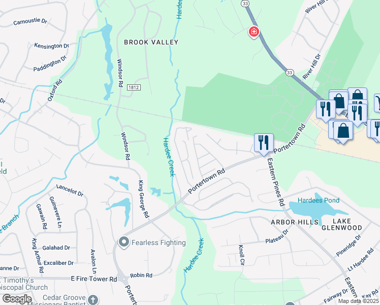 map of restaurants, bars, coffee shops, grocery stores, and more near 4006 Rocket Road in Greenville
