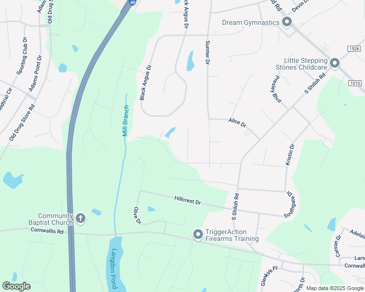 map of restaurants, bars, coffee shops, grocery stores, and more near 152 Rynal Drive in Garner