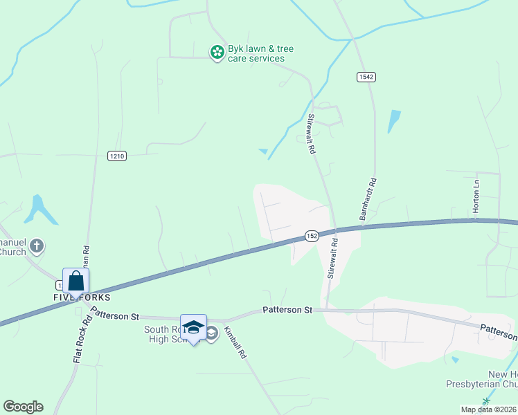 map of restaurants, bars, coffee shops, grocery stores, and more near 229 Forest Abbey Lane in China Grove