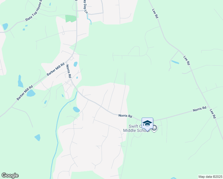 map of restaurants, bars, coffee shops, grocery stores, and more near 160 McDougle Lane in Clayton