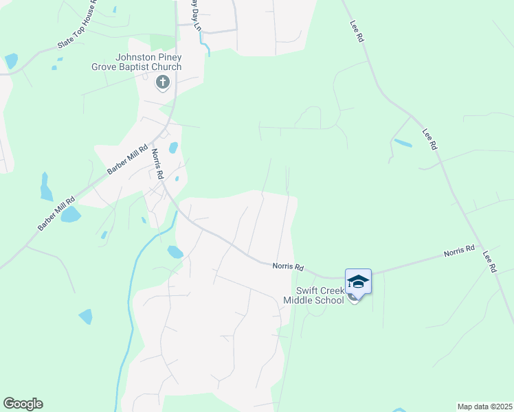 map of restaurants, bars, coffee shops, grocery stores, and more near 160 McDougle Lane in Clayton