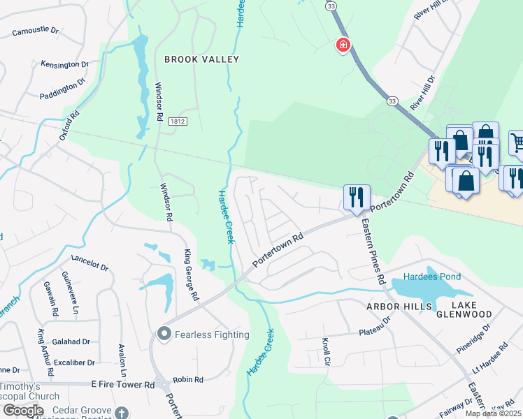 map of restaurants, bars, coffee shops, grocery stores, and more near 4006 Rocket Road in Greenville