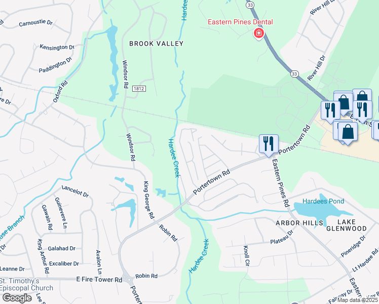 map of restaurants, bars, coffee shops, grocery stores, and more near 4006 Rocket Road in Greenville