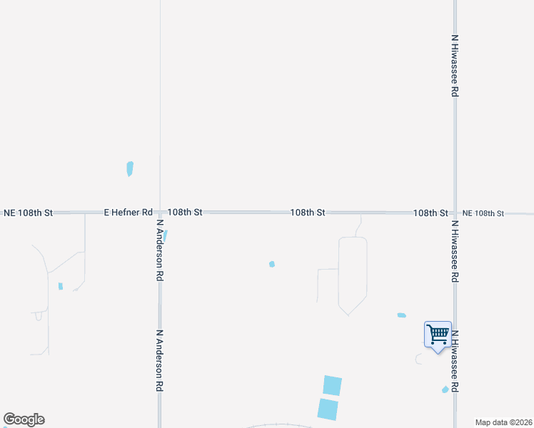 map of restaurants, bars, coffee shops, grocery stores, and more near 12000-12536 East Hefner Road in Jones