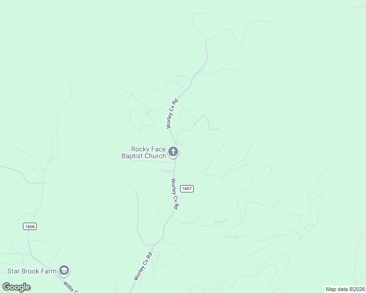 map of restaurants, bars, coffee shops, grocery stores, and more near 1722 Worley Cove Road in Canton