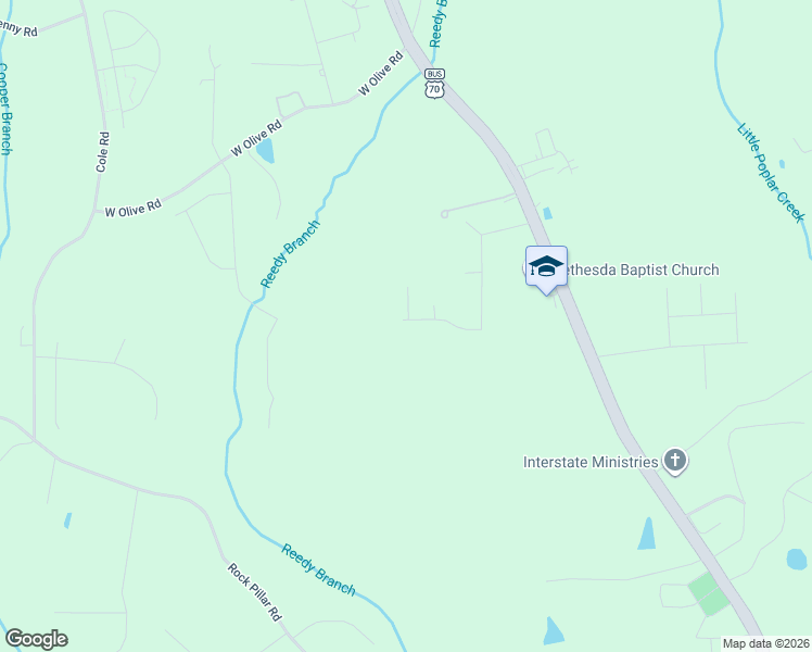 map of restaurants, bars, coffee shops, grocery stores, and more near 127 Flying Point Lane in Clayton
