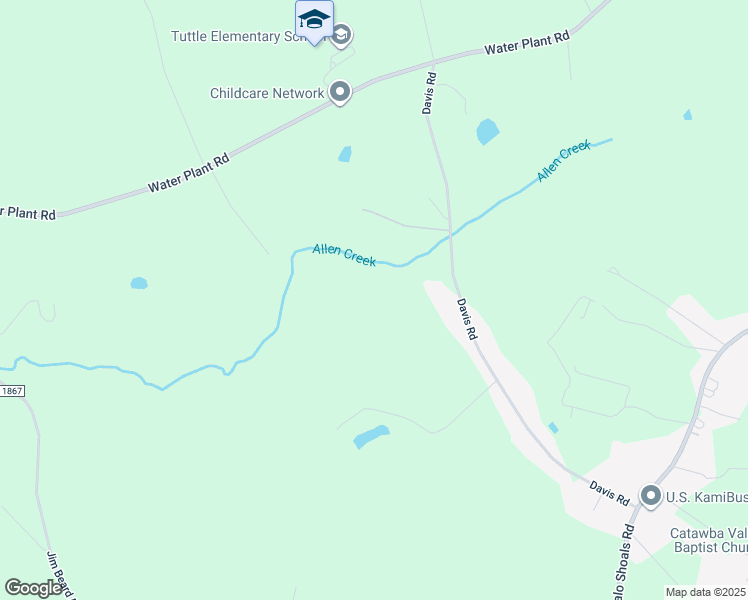 map of restaurants, bars, coffee shops, grocery stores, and more near 2940 Quiet Hollow Lane in Maiden