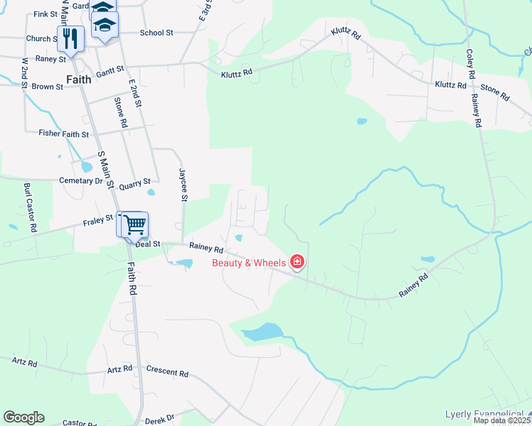 map of restaurants, bars, coffee shops, grocery stores, and more near 360 Falcon Lane in Salisbury