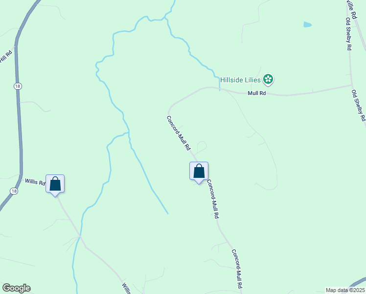 map of restaurants, bars, coffee shops, grocery stores, and more near 9210 Mull Road in Vale
