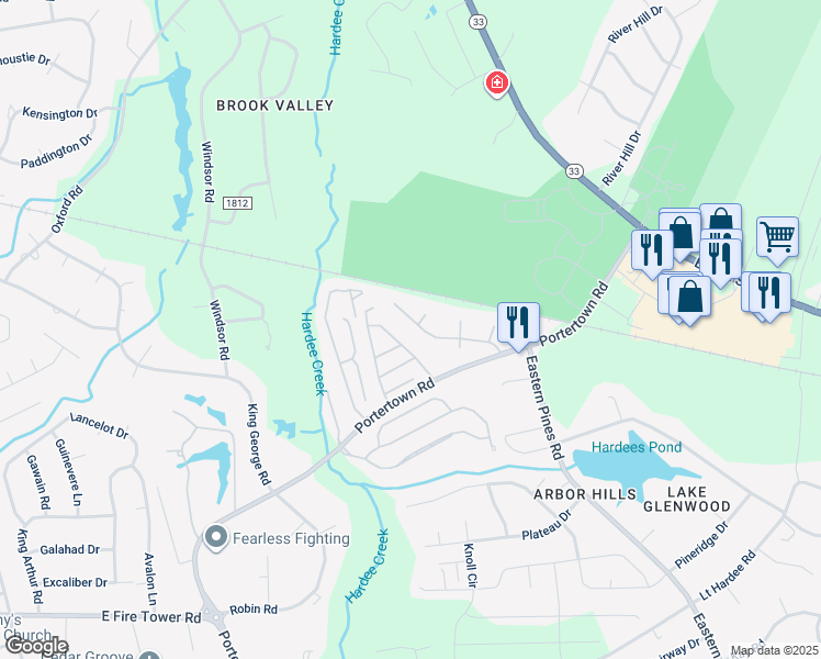 map of restaurants, bars, coffee shops, grocery stores, and more near 3912 Elkin Ridge Drive in Greenville