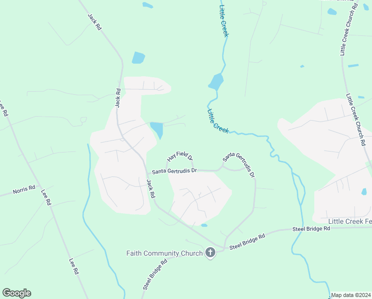 map of restaurants, bars, coffee shops, grocery stores, and more near 147 Hay Field Drive in Clayton