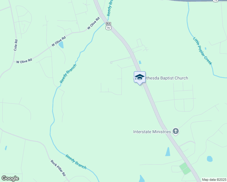 map of restaurants, bars, coffee shops, grocery stores, and more near 101 Flying Point Lane in Clayton