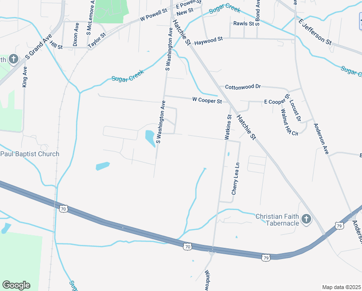 map of restaurants, bars, coffee shops, grocery stores, and more near 43 Riverbrook Cove in Brownsville