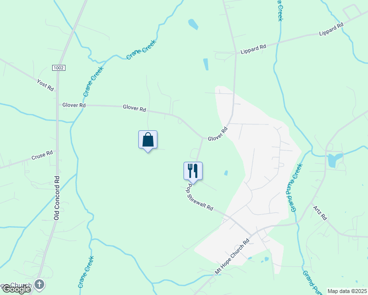 map of restaurants, bars, coffee shops, grocery stores, and more near 110 Pop Stirewalt Road in Salisbury