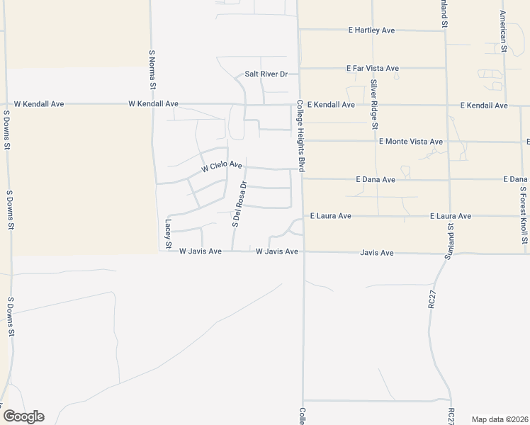 map of restaurants, bars, coffee shops, grocery stores, and more near 117 West Smoke Tree Avenue in Ridgecrest