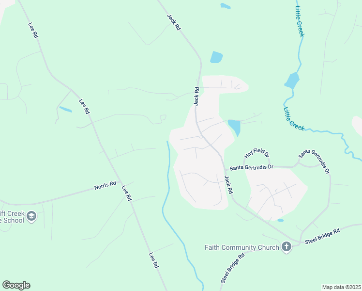 map of restaurants, bars, coffee shops, grocery stores, and more near 108 Maude Road in Clayton