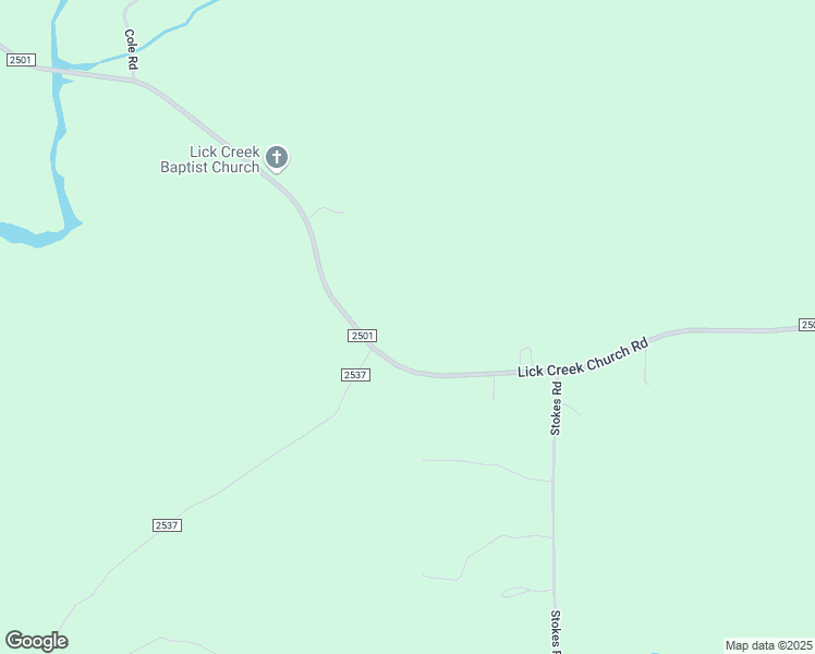 map of restaurants, bars, coffee shops, grocery stores, and more near 2054 Lick Creek Church Road in Denton
