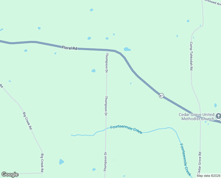 map of restaurants, bars, coffee shops, grocery stores, and more near 145 Thompson Drive in Floral